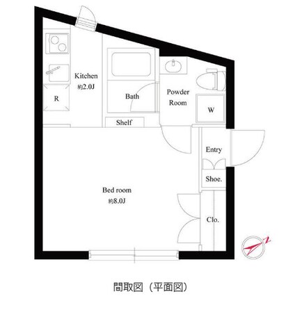 FLATエムスリーの物件間取画像